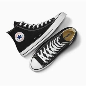 Converse Unisex Black Chuck Taylor All Star Canvas High Top Shoe Size W14 M12